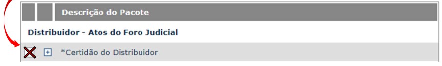 Passo 7 - Seleção do Pacote